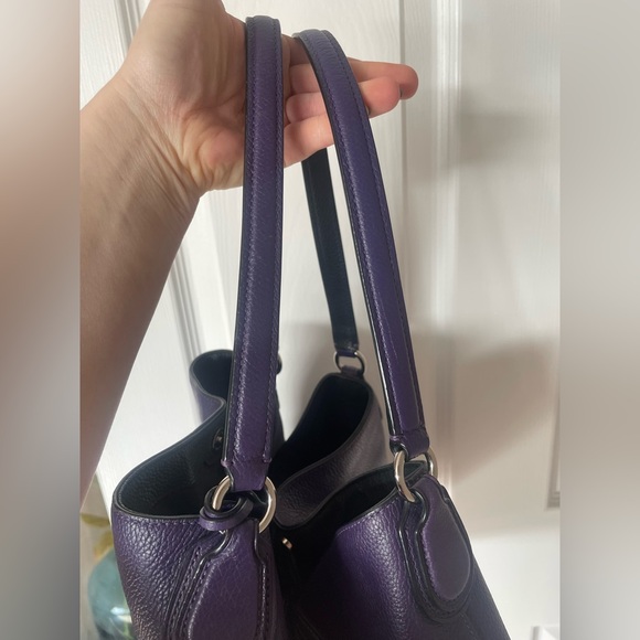 Purple Coach Purse 💜 Edie Handbag - Picture 3 of 17